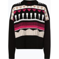 HUGO - Sweter damski z dodatkiem alpaki – Sairisle, czarny. Czarne swetry klasyczne damskie marki HUGO, l, retro. Za 349,95 zł.