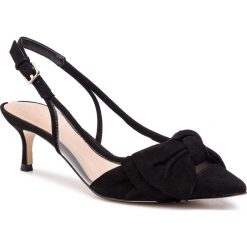 Sandały GUESS - Karilla FL6KIL VIN05 BLACK. Czarne klapki damskie Guess, z aplikacjami, ze skóry, bez obcasa, na obcasie. W wyprzedaży za 389,00 zł.