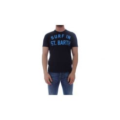 T-shirty z krótkim rękawem Mc2 Saint Barth SANTA MONICA. Niebieskie t-shirty męskie Mc2 Saint Barth, s, bez wzorów, bez kołnierzyka, krótkie. Za 194,85 zł.