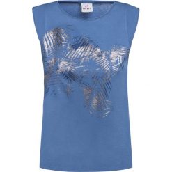 T-shirt DEHA EASY. Niebieskie bluzki dziewczęce Deha, na lato, z nadrukiem, z tkaniny, bez kołnierzyka, bez rękawów, bez kaptura. W wyprzedaży za 125,00 zł.