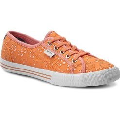 Tenisówki PEPE JEANS - Baker Tie Dye PGS30261 Lt Orange 129. Pomarańczowe trampki dziewczęce Pepe Jeans, bez wzorów, z jeansu, na sznurówki. W wyprzedaży za 129,00 zł.