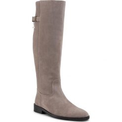 Oficerki PATRIZIA PEPE - 2V9147/A484-B675 New Taupe 8675. Szare kozaki damskie Patrizia Pepe, ze skóry, bez obcasa, na obcasie, bez zapięcia. W wyprzedaży za 819,00 zł.