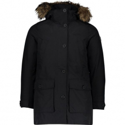 Parka "Wendy" w kolorze czarnym. Czarne parki damskie marki Tenson, ze skóry. W wyprzedaży za 318,95 zł.