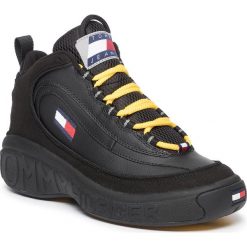 Sneakersy TOMMY JEANS - Heritage Lace Up Icon Sneaker EM0EM00392 Black BDS. Czarne sneakersy męskie Tommy Jeans, bez zapięcia. Za 579,00 zł.