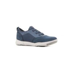 Buty Geox U Nebula U825AA 02211 C4000. Niebieskie trampki męskie Geox, bez wzorów, bez zapięcia. Za 481,14 zł.