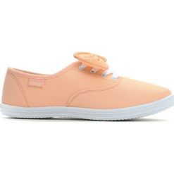Pomarańczowe Tenisówki Tinashe. Pomarańczowe trampki i tenisówki damskie Multu, bez wzorów, bez zapięcia. Za 19,99 zł.