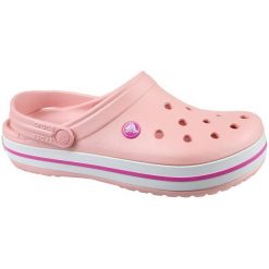 Crocs Crockband 11016-6mb 36/37 Różowe. Różowe klapki damskie marki Crocs, bez wzorów, z syntetyku, bez obcasa. W wyprzedaży za 149,99 zł.