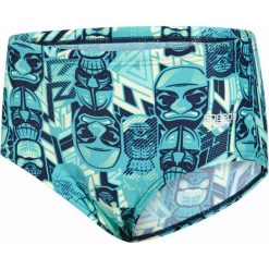 Speedo Kąpielówki Allover 12cm Brief Navy/Jade/Green Glow 22. Niebieskie kąpielówki chłopięce marki Speedo, długie. W wyprzedaży za 75,00 zł.