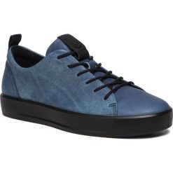 Sneakersy ECCO - Soft 8 44082451184 Indigo 5/Black. Niebieskie sneakersy męskie ecco, ze skóry, eleganckie. W wyprzedaży za 479,00 zł.
