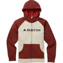 Bluza "Oak" w kolorze beżowo-bordowym. Czerwone bluzy chłopięce z nadrukiem marki Burton Kids. W wyprzedaży za 115,95 zł.