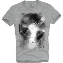 T-shirt męski UNDERWORLD Space. Białe t-shirty męskie Underworld, m, bez wzorów, z bawełny, bez kołnierzyka. Za 69,99 zł.
