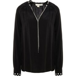 MICHAEL Michael Kors SCALLP CHAIN Bluzka black/ silver. Czarne bluzki damskie marki Fille Du Couturier, z bawełny. Za 1009,00 zł.