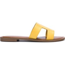 Aldo Delassa Kapcie Żółty. Żółte kapcie damskie ALDO, ze skóry. Za 257,95 zł.