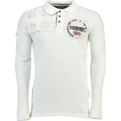 Koszulka polo "Kucicael" w kolorze białym. Białe bez kategorii marki Geographical Norway Women & Kids, z bawełny, z długim rękawem. W wyprzedaży za 86,95 zł.
