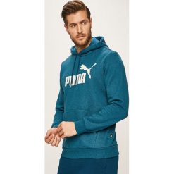 Puma - Bluza. Niebieskie bluzy męskie Puma, m, z nadrukiem, z elastanu, z kapturem. W wyprzedaży za 179,90 zł.