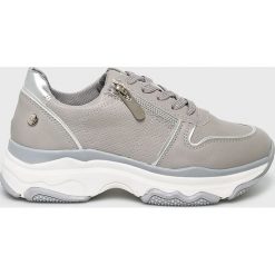 XTI - Buty. Szare buty sportowe damskie Xti, bez wzorów, ze skóry, sportowe. W wyprzedaży za 119,90 zł.