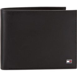 Duży Portfel Męski TOMMY HILFIGER - Eton Trifold AM0AM00657 Black 002. Czarne portfele męskie marki TOMMY HILFIGER, bez wzorów, ze skóry. Za 299,00 zł.
