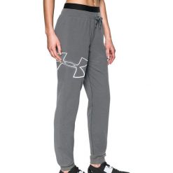 Spodnie dresowe damskie: Under Armour Spodnie sportowe damskie Big Logo Fleece Jogger szare r. M (1320611-035)