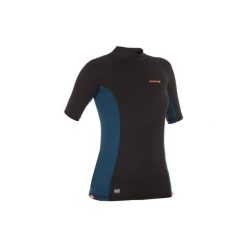 TOP UV surfing krótki rękaw 500 damski. Białe topy damskie OLAIAN, m, bez wzorów, z elastanu, sportowe, bez kołnierzyka. Za 39,99 zł.