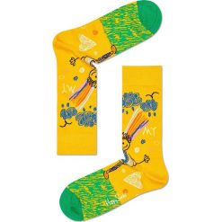 Happy Socks - Skarpety (3-pack). Żółte skarpetki męskie marki Happy Socks, z bawełny. W wyprzedaży za 69,90 zł.