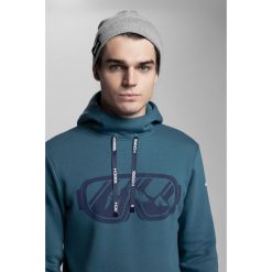 Bluza męska Kamil Stoch Collection BLM503 - morska zieleń. Żółte bluzy męskie marki 4f, m, z dzianiny, z kapturem. W wyprzedaży za 149,99 zł.