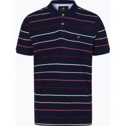 Fynch Hatton - Męska koszulka polo, niebieski. Niebieskie koszulki męskie Fynch-Hatton, xxl, w paski, z bawełny, klasyczne, polo, bez rękawów. Za 229,95 zł.