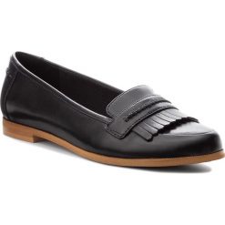 Półbuty CLARKS - Andora Crush 261271544 Black Leather. Czarne creepersy damskie Clarks, ze skóry ekologicznej, na obcasie. Za 329,00 zł.