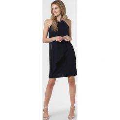 Esprit Collection - Damska sukienka wieczorowa, niebieski. Niebieskie sukienki damskie Esprit Collection, z aplikacjami, eleganckie, bez kołnierzyka, bez rękawów. Za 349,95 zł.