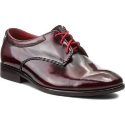 Derby męskie: Półbuty TIM - 27-38 090F Bordo Flor.