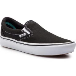 Tenisówki VANS - ComfyCush Slip-On VN0A3WMDVNE1 (Classic) Black/True Whit. Czarne półbuty damskie Vans, bez wzorów, z gumy, bez zapięcia. W wyprzedaży za 209,00 zł.