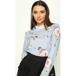 Bluzki damskie: Jasnoniebieska Bluzka Flowery