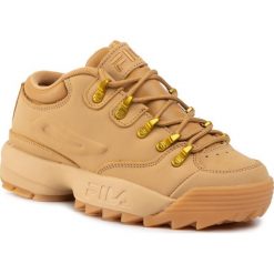 Sneakersy Fila Disruptor Hiker Low Wmn 1010749.EDU. Pomarańczowe półbuty damskie Fila, bez wzorów, bez obcasa, bez zapięcia. W wyprzedaży za 309,00 zł.