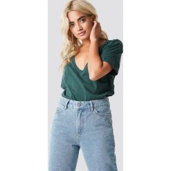 T-shirty damskie: Rut&Circle T-shirt z dekoltem V Clara - Green