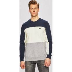 Lacoste - Bluza. Niebieskie bluzy męskie Lacoste, xl, bez wzorów, z bawełny, z kapturem, bez rękawów, bez kaptura. W wyprzedaży za 359,90 zł.
