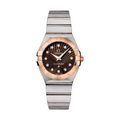 RABAT ZEGAREK OMEGA CONSTELLATION NEW 123.20.27.60.63.001. Szare zegarki damskie OMEGA, złote. W wyprzedaży za 12590,00 zł.