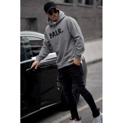 Męska bluza BALR. Szare bluzy męskie Męska bluza BALR, xl, bez wzorów, bez kołnierzyka, bez rękawów, bez kaptura. W wyprzedaży za 49,00 zł.