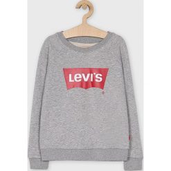 Levi's - Bluza dziecięca 128-164 cm. Szare bluzy dziewczęce Levi's®, z nadrukiem, z bawełny, bez rękawów, bez kaptura. W wyprzedaży za 139,90 zł.