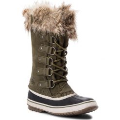 Śniegowce SOREL - Joan Of Arctic NL2429 Nori/Dark Stone 383. Zielone śniegowce damskie marki Sorel, na zimę, ze skóry. W wyprzedaży za 469,00 zł.