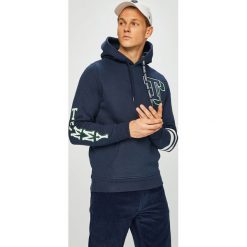 Tommy Jeans - Bluza. Czarne bejsbolówki męskie Tommy Jeans, l, z nadrukiem, z bawełny, z kapturem. Za 399,90 zł.