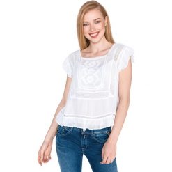 Pepe Jeans Jude Top Biały. Białe bluzki damskie Pepe Jeans, xs, w koronkowe wzory, z wiskozy, bez kołnierzyka. Za 335,95 zł.