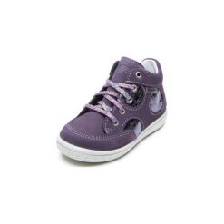 Pepino Girls Półbuty Shelly blackberry (średnie) - fioletowy - Gr.Moda (2 - 6 lat). Fioletowe buciki niemowlęce Pepino, ze skóry, na sznurówki. Za 215,00 zł.