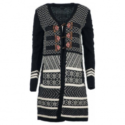 Desigual Sweter Damski Laura L Czarny. Czarne kardigany damskie Desigual, l. Za 599,00 zł.