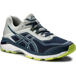 Buty ASICS - Gt-2000 6 T805N Dark Blue/Mid Grey 4949. Niebieskie buty do biegania męskie Asics, z materiału. W wyprzedaży za 389,00 zł.