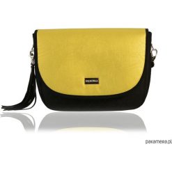 TOREBKA PURO VIEW 2409 GOLD MUSTARD. Żółte torebki klasyczne damskie Pakamera, bez wzorów, eleganckie, na ramię, bez dodatków. Za 269,00 zł.