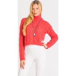 GOLF TWINSET. Pomarańczowe swetry damskie Twinset, xs, z aplikacjami, z wełny, bez rękawów, bez kaptura. Za 989,00 zł.