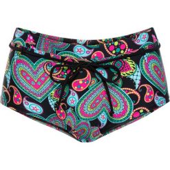 Figi bikini bonprix czarny z nadrukiem. Czarne stroje kąpielowe damskie bonprix, z nadrukiem. Za 44,99 zł.