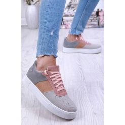 Trampki damskie GREGORIA PINK/BEIGE. Różowe trampki i tenisówki damskie IVET, bez wzorów, bez zapięcia. W wyprzedaży za 59,00 zł.