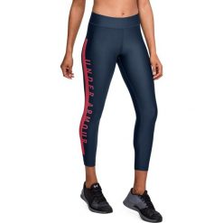 Spodnie dresowe damskie: Under Armour Spodnie damskie UA HG Armr Branded Ankle Cp granatowe r. S (1320587-408)