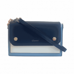 Gionni torebka crossbody ciemnoniebieski Kanu 11G2246. Niebieskie torebki klasyczne damskie Gionni, bez wzorów, eleganckie, przez ramię, bez dodatków. Za 209,00 zł.