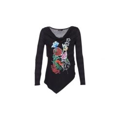 T-shirty z długim rękawem Desigual ZHERI. Czarne t-shirty damskie marki Desigual, l. Za 194,30 zł.